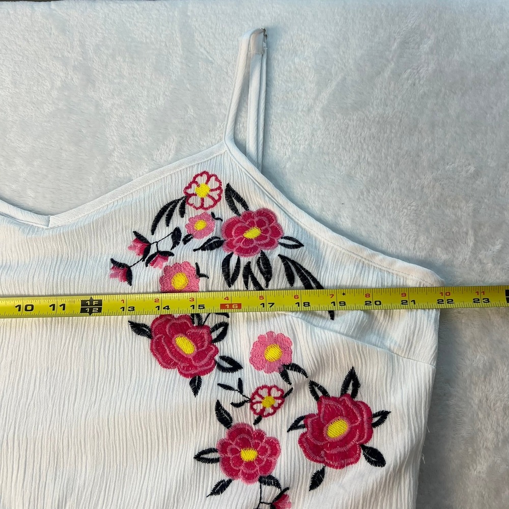 Kelly Renee White Floral Embroidered Midi Dress Womens XXL 2XBoho Cottagecore - Picture 7 of 9
